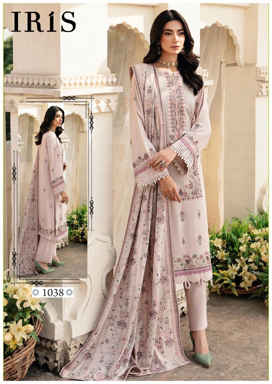 Afsanah Vol 4 By Iris Luxury Heavy Printed Cotton Dress Material Wholesale Shop In Surat
